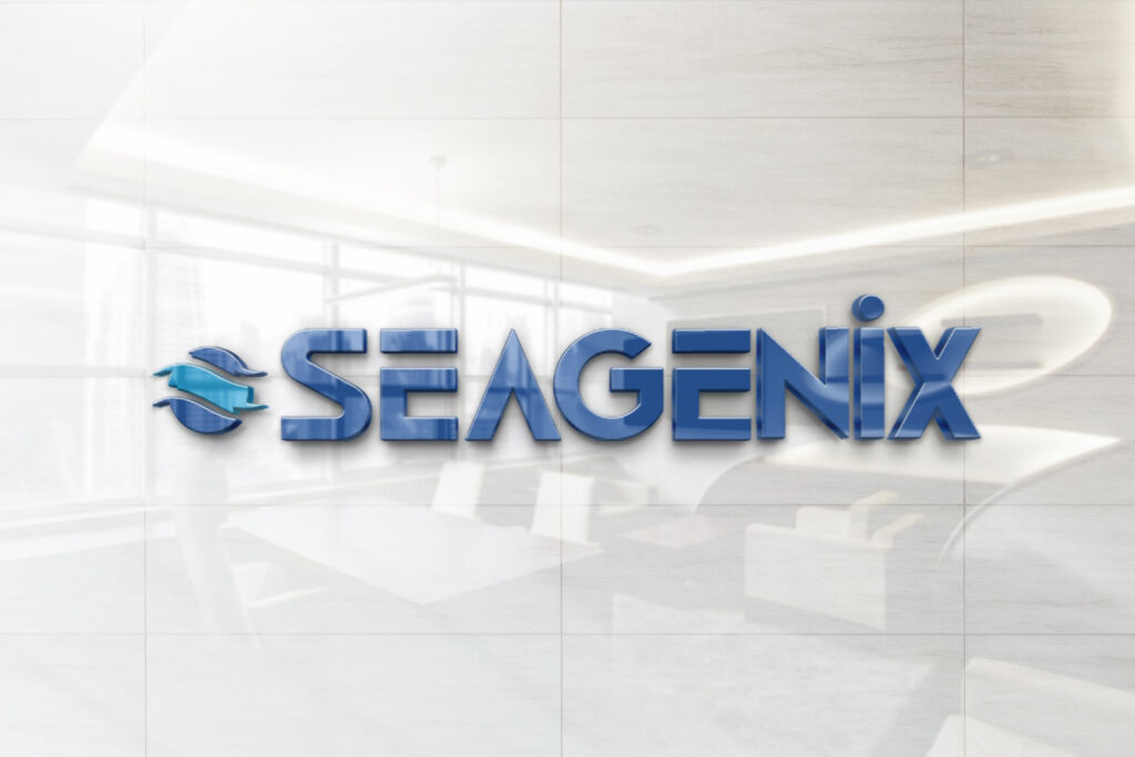 OFFICE SPACE WITH SEAGENIX LOGO ON GLASS